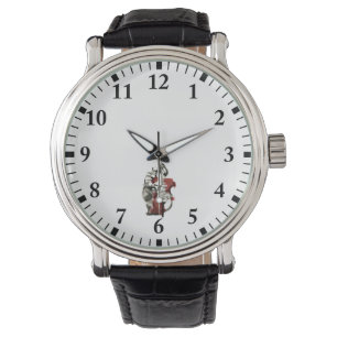 Wood bass player watch