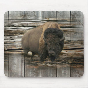 Wood Bison Mouse Pad