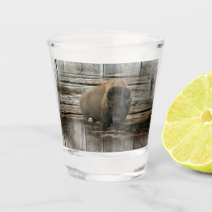Wood Bison Shot Glass