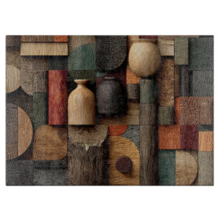 Wood Block Art Cutting Board