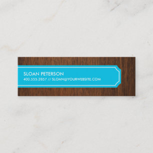 Wood Blue Calling Card