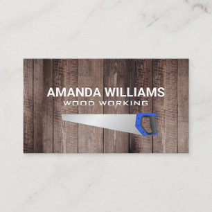 Wood Boards Saw Business Card