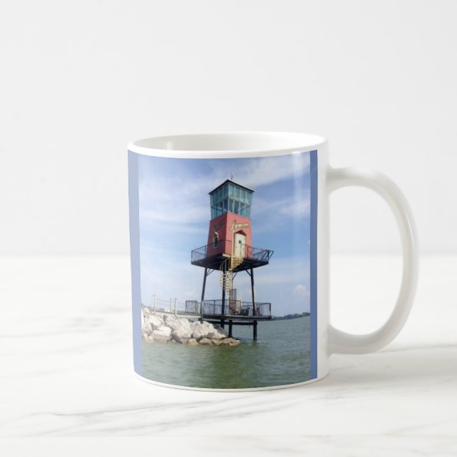 Wood Boat Sign Photo Mug (Right)