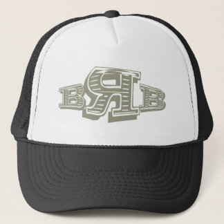 wood brb trucker hat