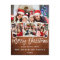 Wood Brush Script Star Merry Christmas 4 Photo Red