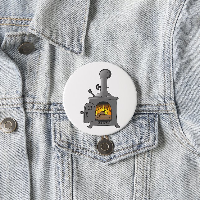 Wood Burner Stove 3 Inch Round Button (Creator Uploaded)