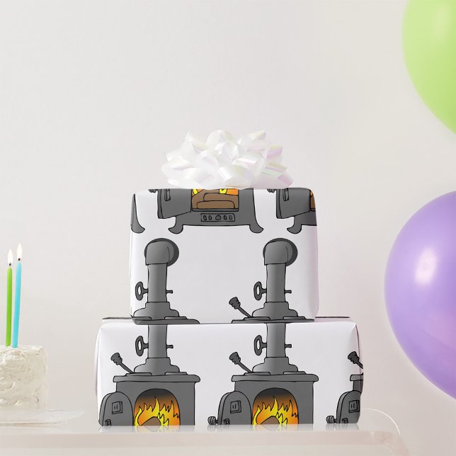 Wood Burner Stove Wrapping Paper (Creator Uploaded)