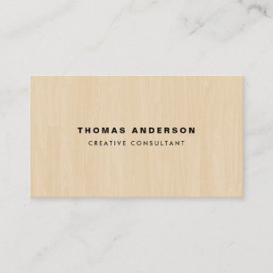 Wood Business Card