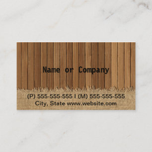 WOOD BUSINESS CARD