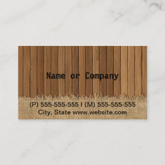 WOOD BUSINESS CARD