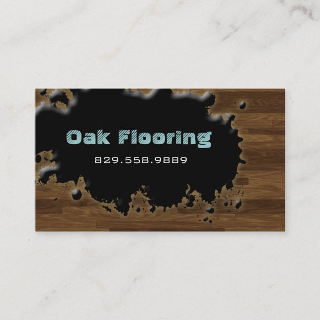Wood Business Card Flooring (Front)