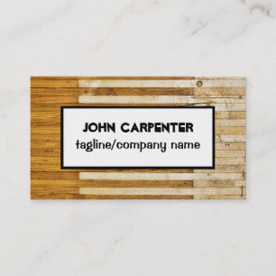wood carpenter woodworking business card template