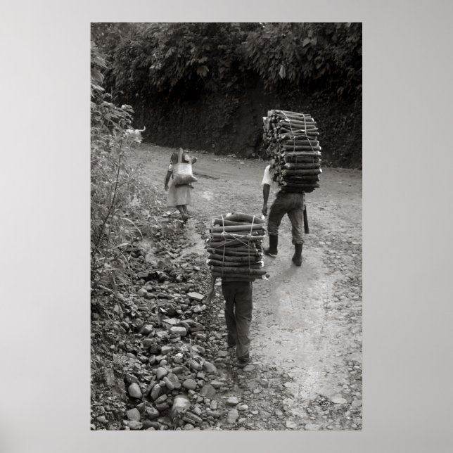 Wood Carriers, Guatemala Poster (Front)