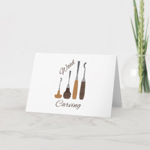Wood Carving Card