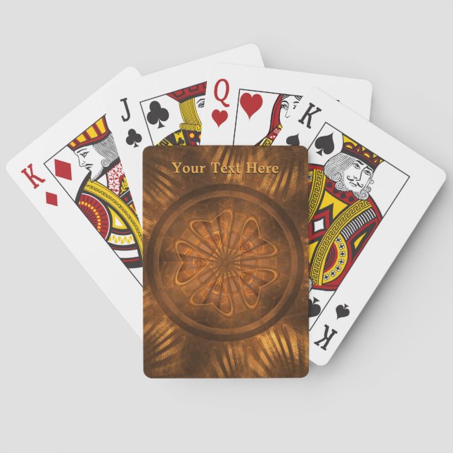 Wood Carving Playing Cards (Back)