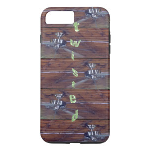 Wood Ceiling, Chrome Fans iPhone 8 Plus/7 Plus Case