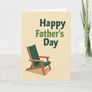 Wood Chair Fathers Day Card