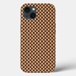 Wood: Chequerboard Inlay iPhone 13 Case