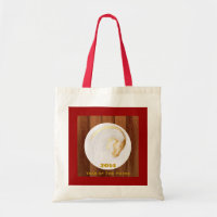 Wood Chinese Horse Year Zodiac Birthday Tote bag