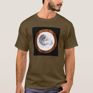 Wood Chinese Ram Year Zodiac Men Tee 1