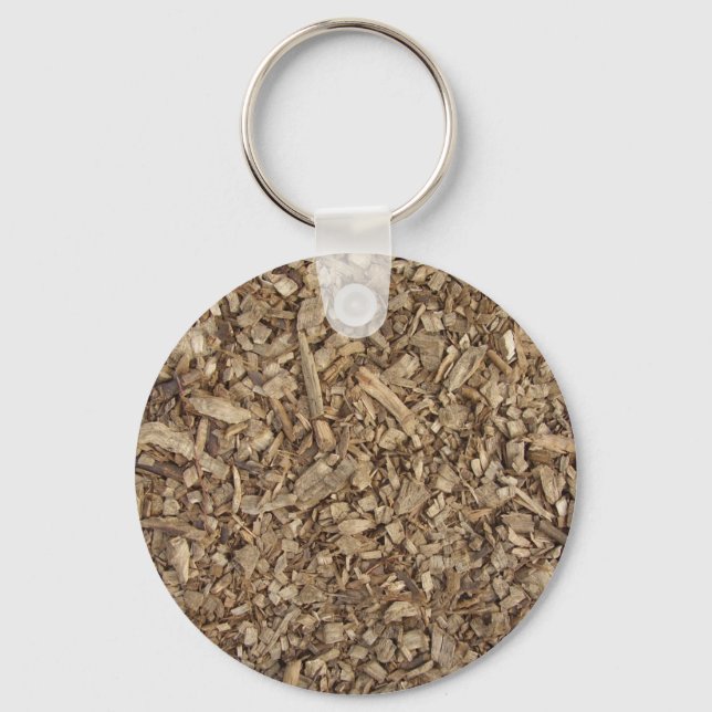 Wood chips keychain (Front)