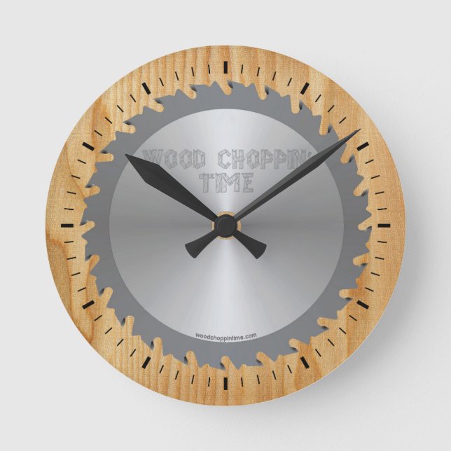 Wood Choppin' Time Clock (Front)