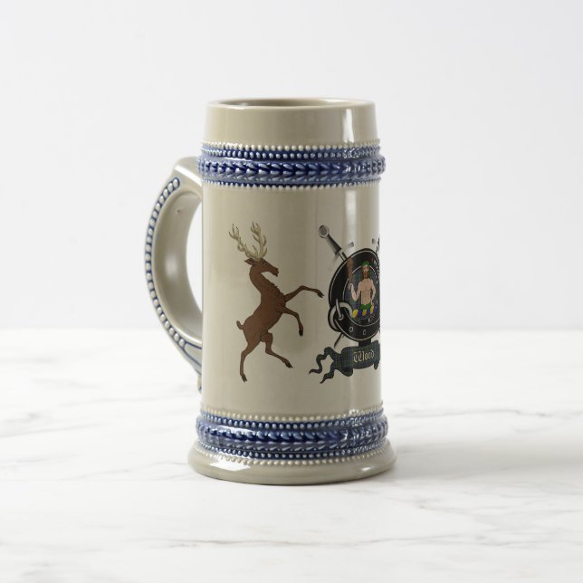 Wood  Clan Badge Stein (Front Left)