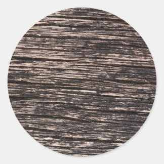 Wood Classic Round Sticker