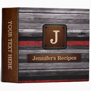 Wood Coloured Elegant Leather Look #19 Binder