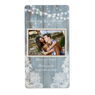 Wood, Country Lace, Wedding Wine