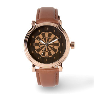 Wood Dartboard Watch