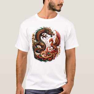 Wood Dragon and Phoenix T-Shirt