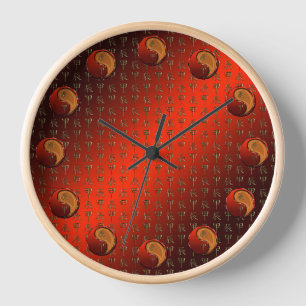 Wood Dragon Clock