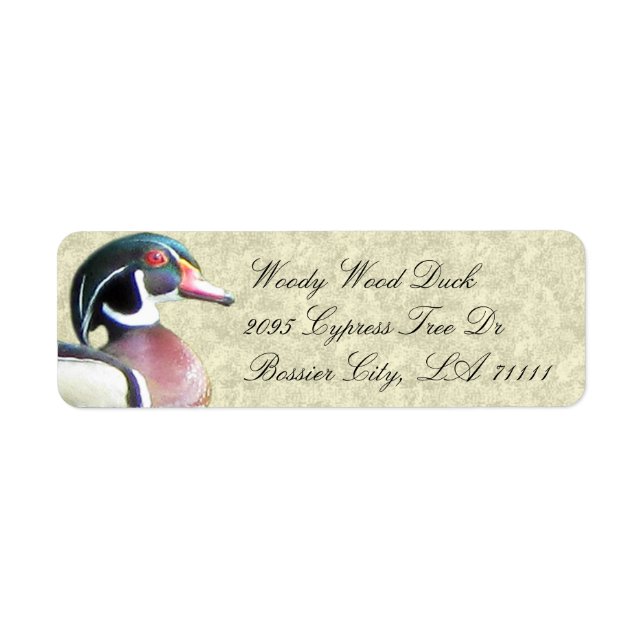 Wood Duck Address Labels (Front)