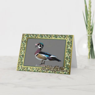 Wood Duck Christmas Card