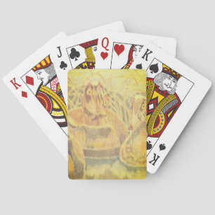 Wood Duck Decoys on Water Playing Cards