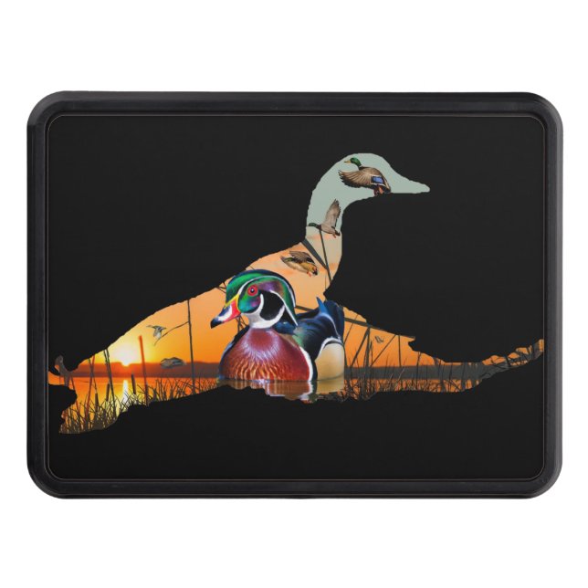 Wood Duck Hunting Trailer Hitch Cover (Front)