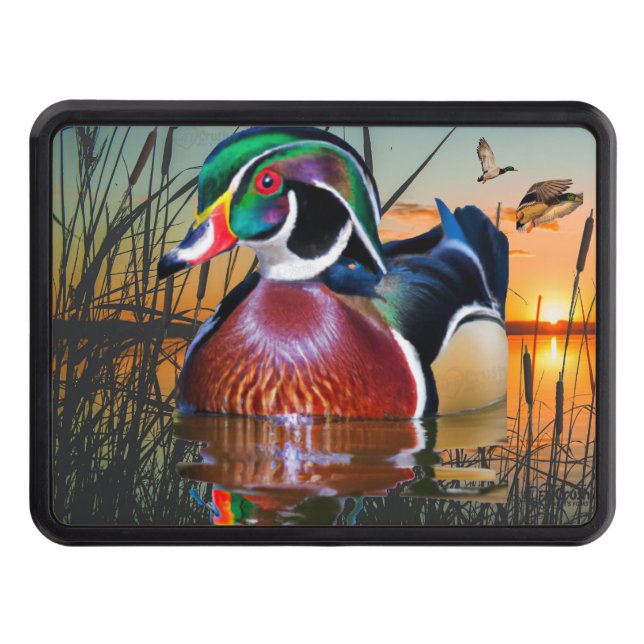 Wood Duck Hunting Trailer Hitch Cover (Front)