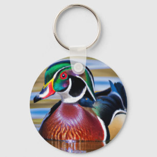 Wood Duck Key Chain, Duck Hunting Keychain