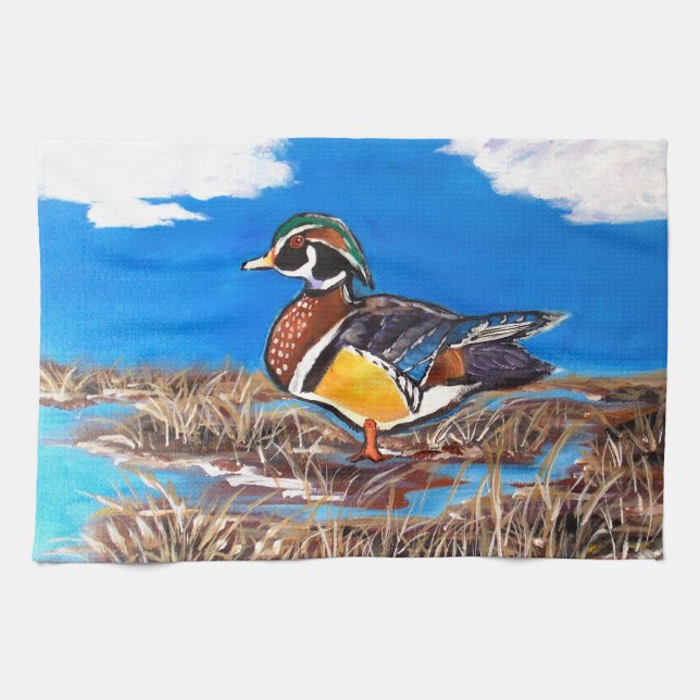 WOOD DUCK KITCHEN TOWEL (Horizontal)