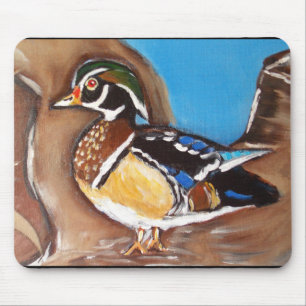 WOOD DUCK MOUSE PAD