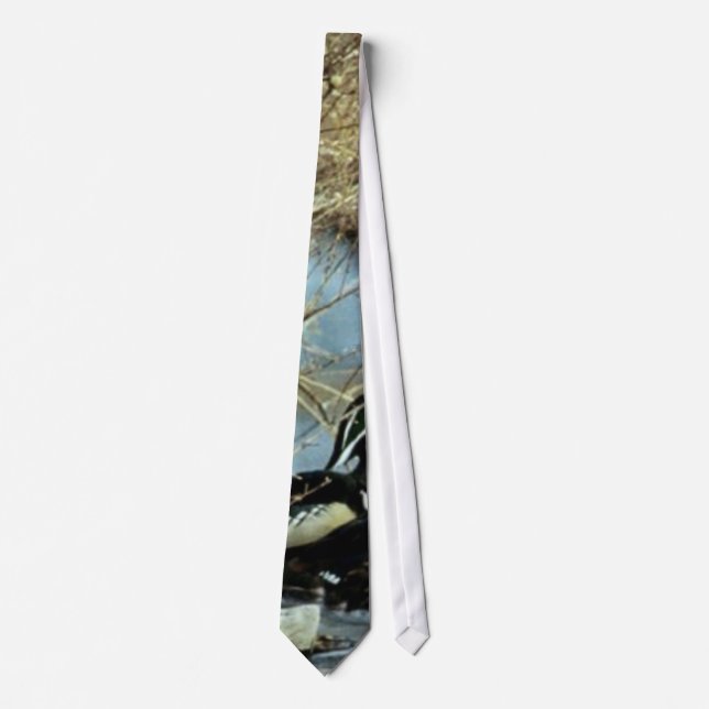 Wood Duck Pair Tie (Front)