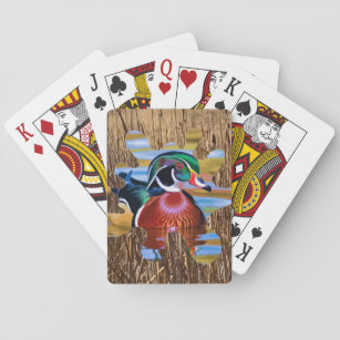 Wood Duck Playing Cards, Duck Hunting Playing Cards