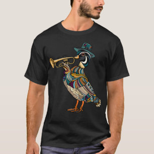 Wood Duck Playing The Trumpet T-Shirt