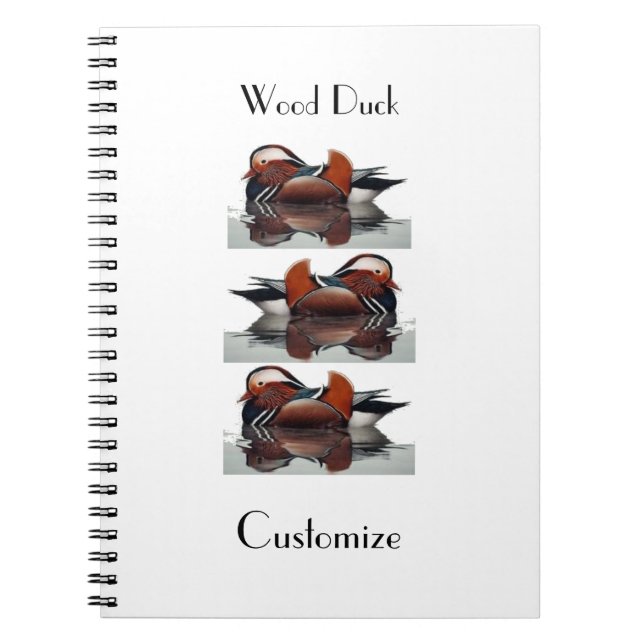 Wood Duck Thunder_Cove Notebook (Front)