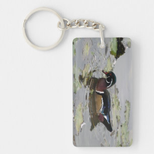 Wood Ducks Acrylic Keychain