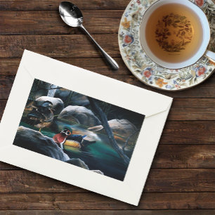 Wood Ducks Pair Pond Nature Wildlife Colourful Sticker
