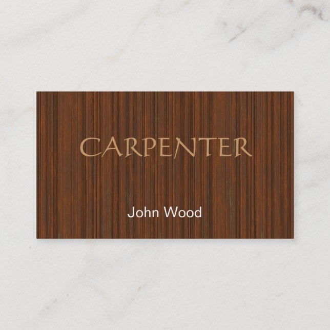 Wood Effect Business Card (Front)