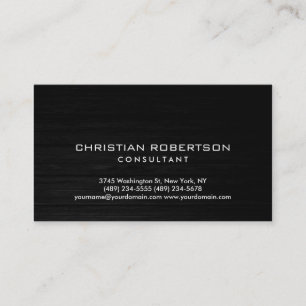 Wood Effet Grey Carte de visite consultant moderne