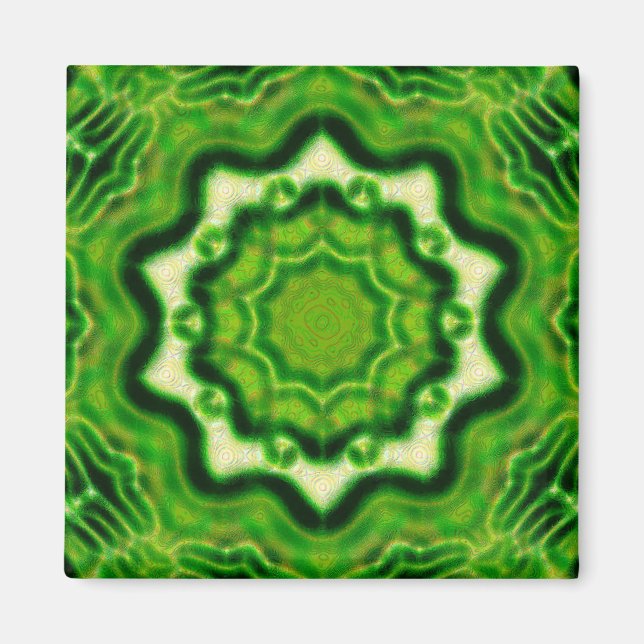 WOOD Element kaleido pattern Magnet (Front)